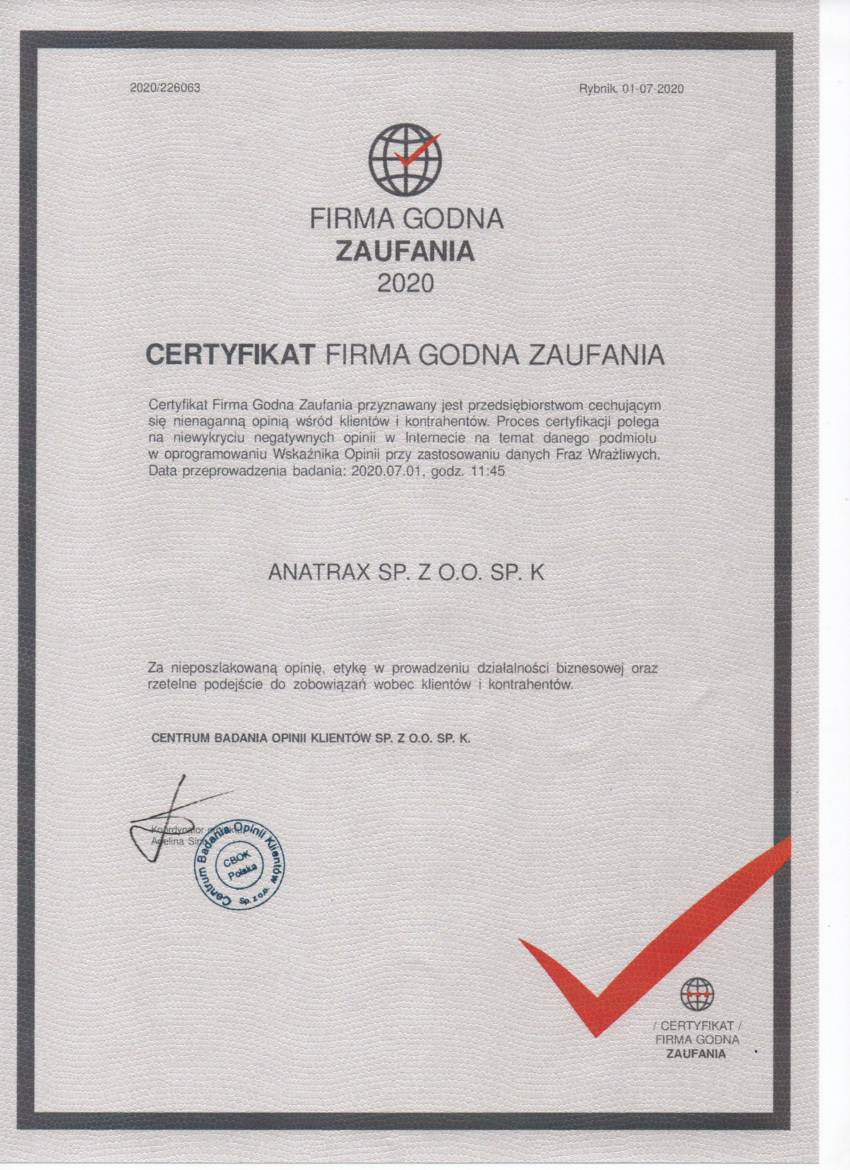 FIRMA GODNA ZAUFANIA